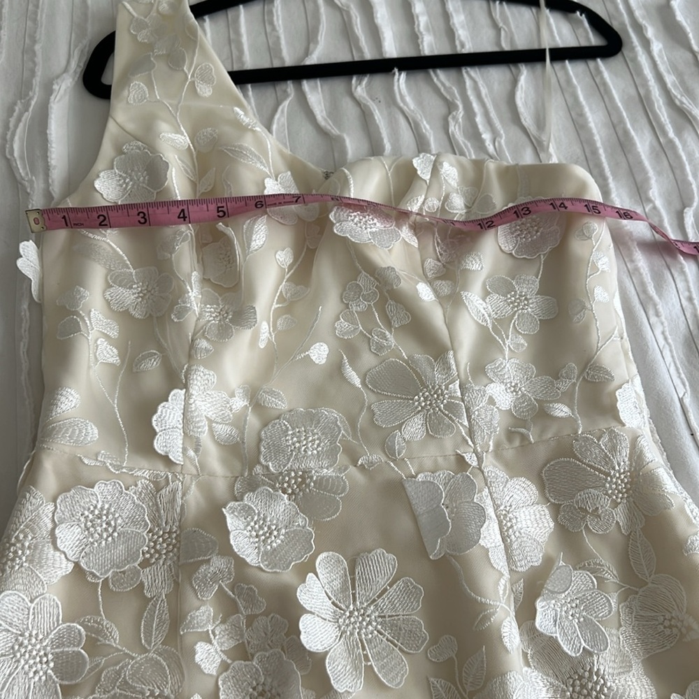Dress the Population Floral Appliqué One-Shoulder Dress - Picture 3 of 9